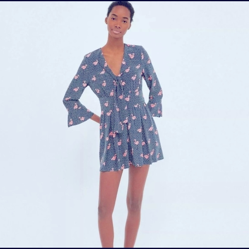Zara Flamingo Romper